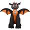 3ft. Airblown® Inflatable Halloween Winged Black & Orange Dragon